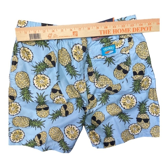 Trunks Surf & Swim Boys Pineapple with Sunglasses Print Swim Trunk Size XL 14/16 - Picture 4 of 10